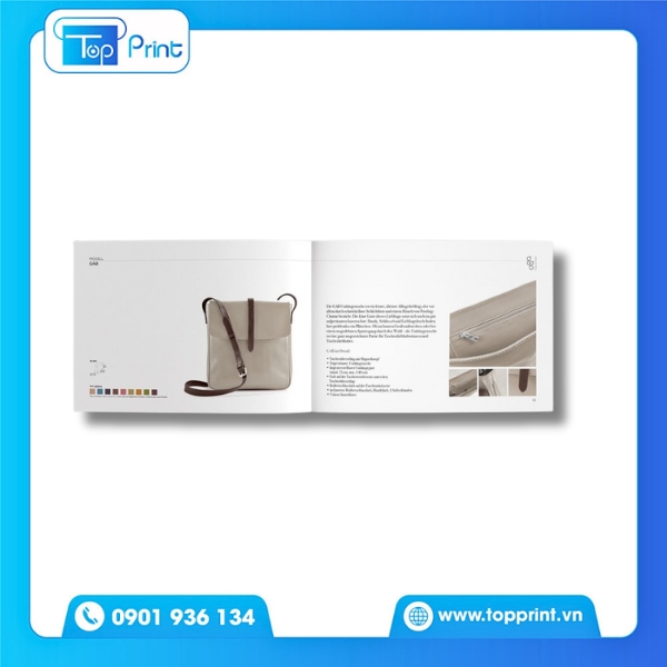 Kiểu dáng catalogue túi xách khổ vuông