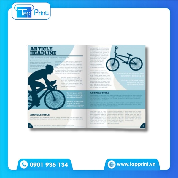 In catalogue xe đạp khổ ngang độc đáo