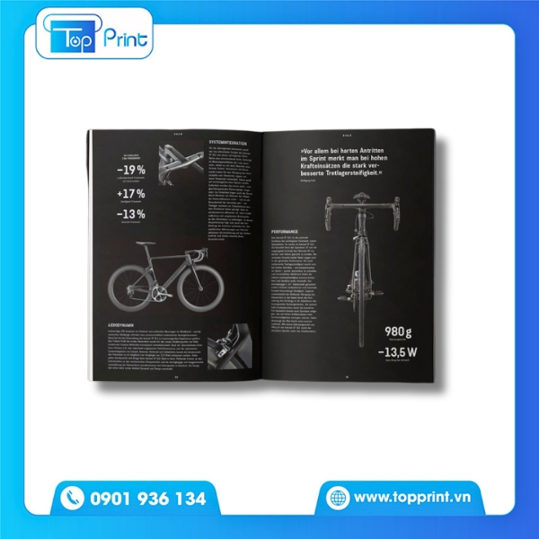 Thiết kế catalogue xe đạp địa hình ấn tượng