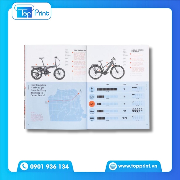 In catalogue xe đạp cao cấp – Topprint thực hiện