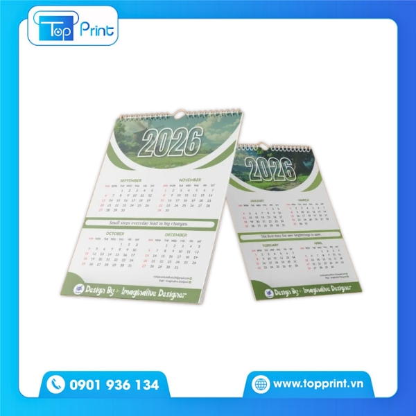 In Lịch Treo Tường 1 Tờ Giá Rẻ, Độc Quyền Tại TPHCM