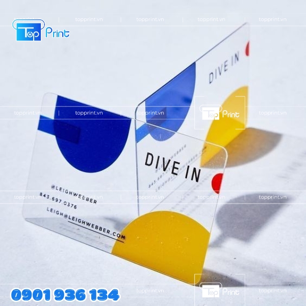 Name Card Nhựa Trong Suốt