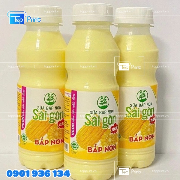 Tem Nhãn Sữa Bắp Vintage Thủ Công