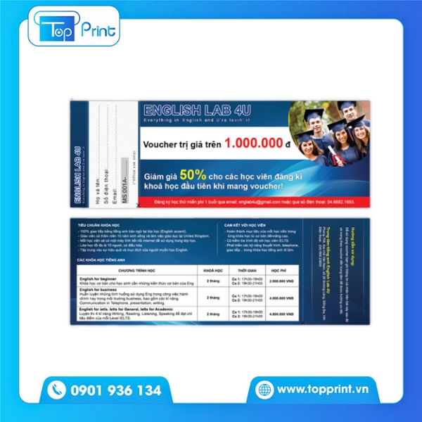 Voucher Học Tiếng Anh