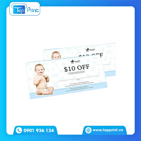 Mẫu voucher Mẹ và Bé màu hồng dịu dành cho bé gái