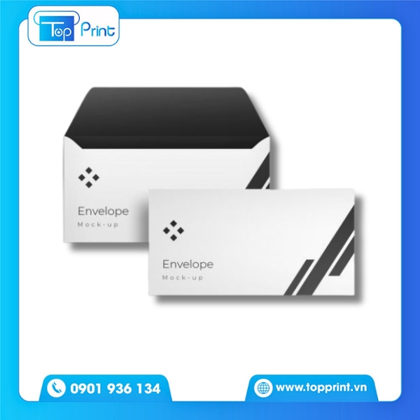Mẫu bao thư bưu điện in h&igrave;nh nền theo y&ecirc;u cầu