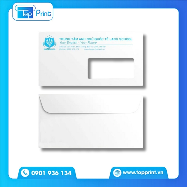 Mẫu thiết kế bao thư cửa sổ cho doanh nghiệp nhỏ