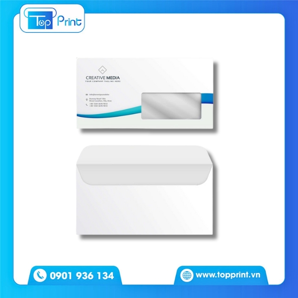 Mẫu bao thư cửa sổ giấy kraft thân thiện môi trường