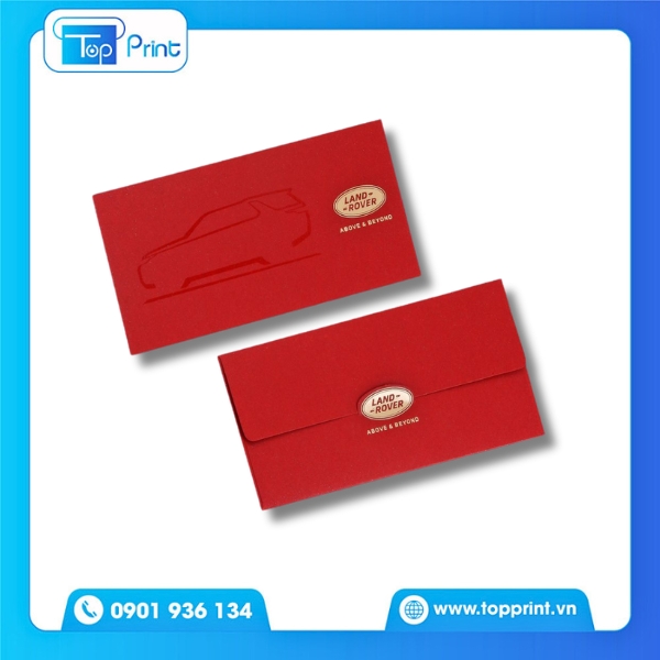 Mẫu Bao Thư Đỏ Tối Giản – Đẹp Và Hiện Đại