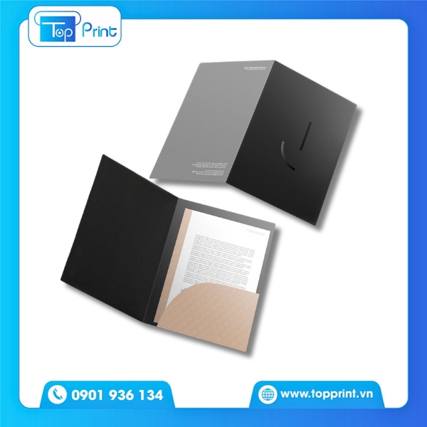 Mẫu Folder In Ép Kim Sang Trọng