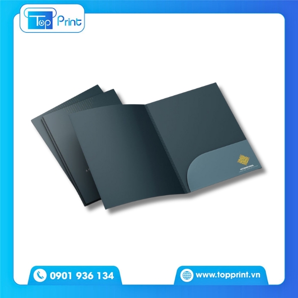 Mẫu Folder Tông Đen Sang Trọng