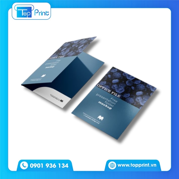 Mẫu Folder Có Khe Cài Danh Thiếp