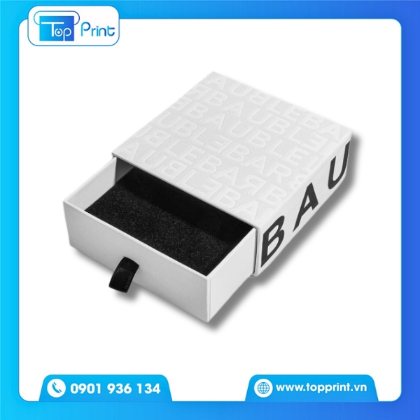 Hộp giấy cứng dạng k&eacute;o l&agrave;m qu&agrave; tặng