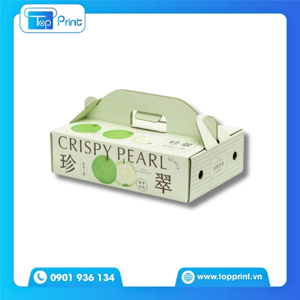 Hộp giấy kraft đ&oacute;ng g&oacute;i tr&aacute;i c&acirc;y cao cấp