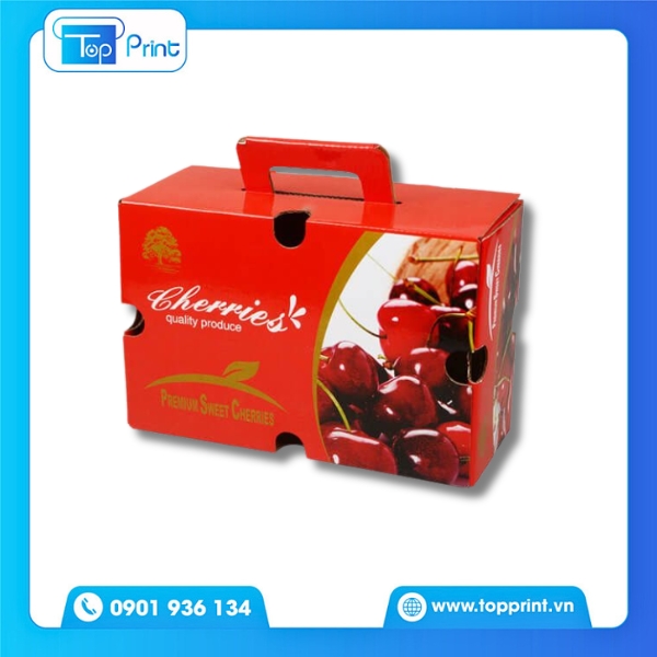 Mẫu hộp giấy đựng tr&aacute;i c&acirc;y thiết kế sang trọng