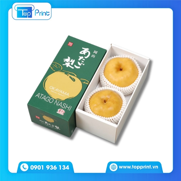 Hộp giấy kraft đựng tr&aacute;i c&acirc;y tự nhi&ecirc;n v&agrave; bền