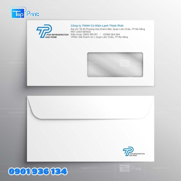 Mẫu In Bao Thư A4 Chuyên Nghiệp