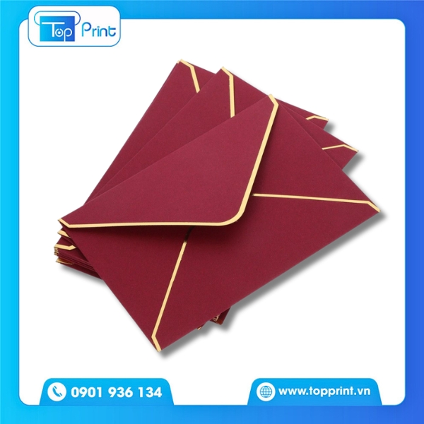 In Bao Thư Màu Nâu Kraft Vintage