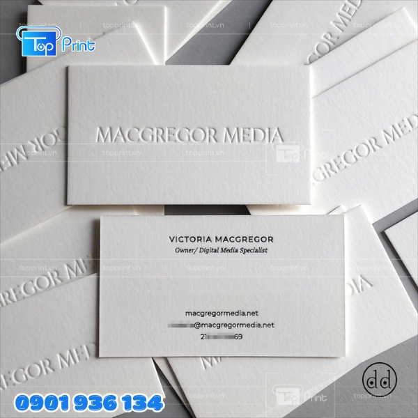 Mẫu in dập nổi kết hợp ép kim tinh tế