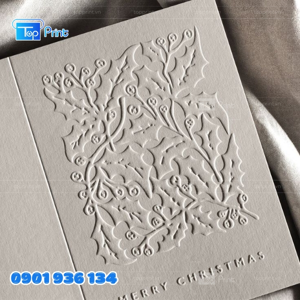 Mẫu in dập nổi trên namecard chuyên nghiệp