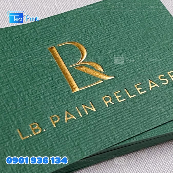 Mẫu in dập nổi trên bao thư sự kiện