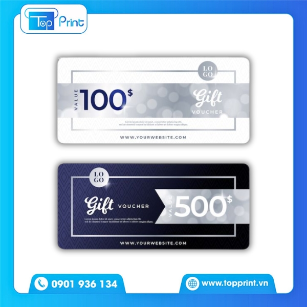 Mẫu in voucher giảm gi&aacute; cực đẹp