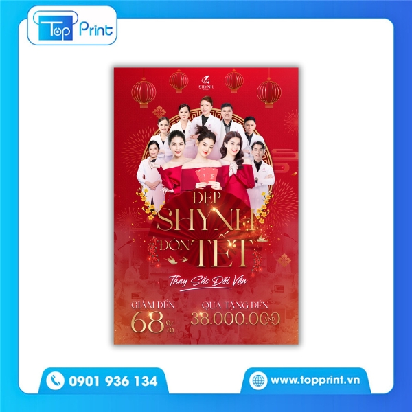 Mẫu Poster Xuân In Lấy Ngay