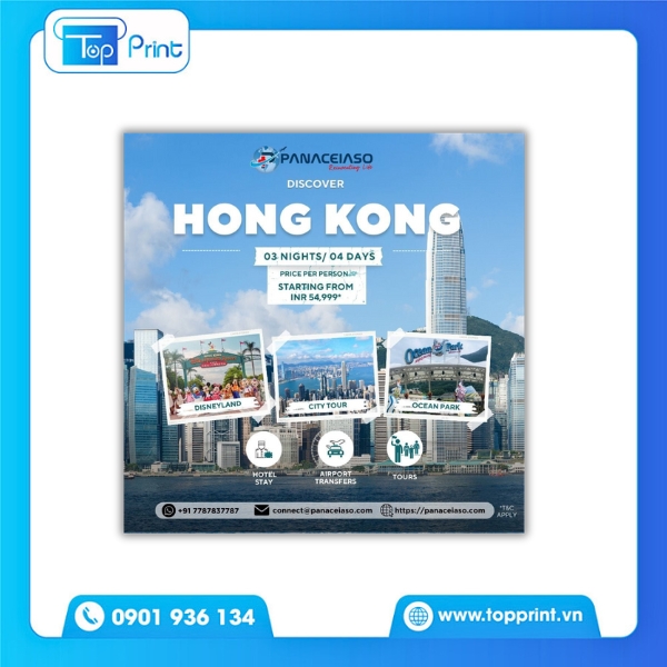 Mẫu tờ rơi du lịch chuyên nghiệp 2025