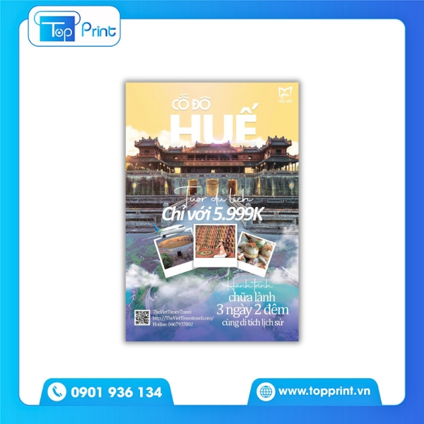Mẫu tờ rơi du lịch cao cấp – in màu sắc nét
