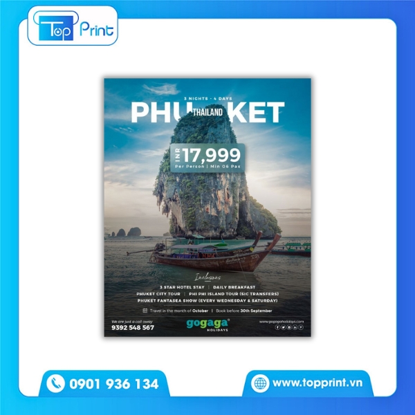 Mẫu tờ rơi du lịch chuyên nghiệp – in theo yêu cầu