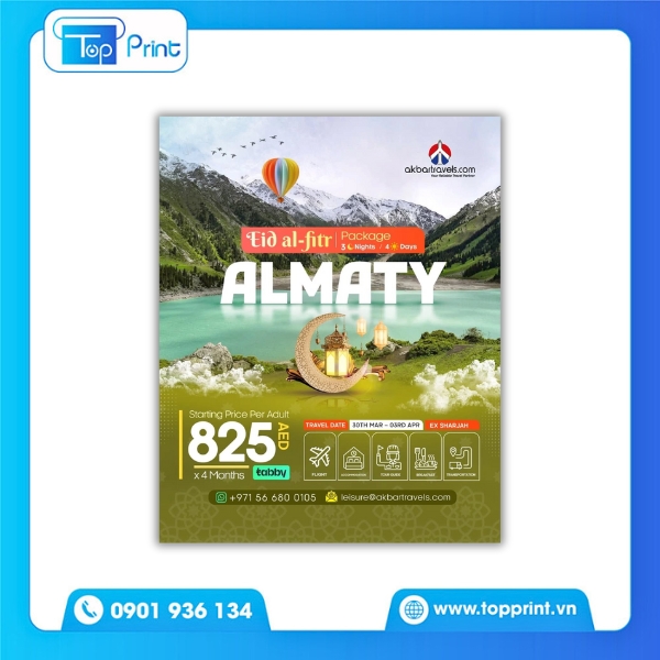 Mẫu tờ rơi du lịch cao cấp – in tại xưởng uy tín