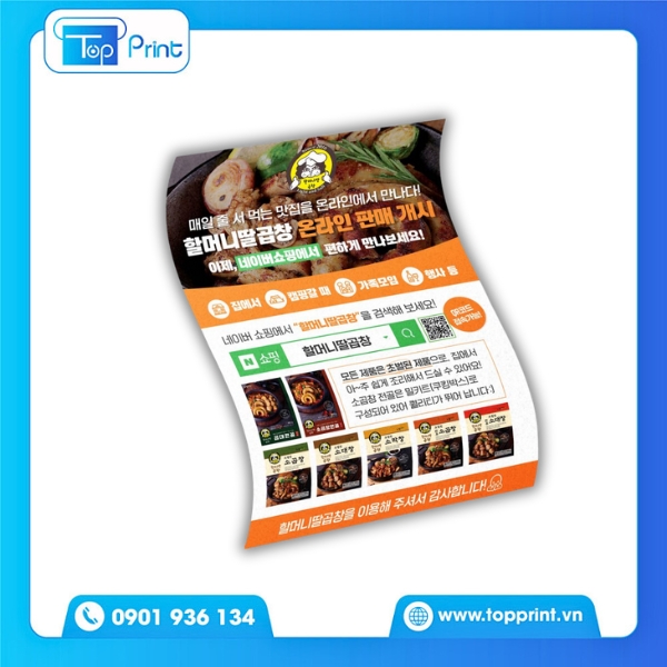 Mẫu tờ rơi khai trương quán thịt nướng Hàn Quốc hấp dẫn