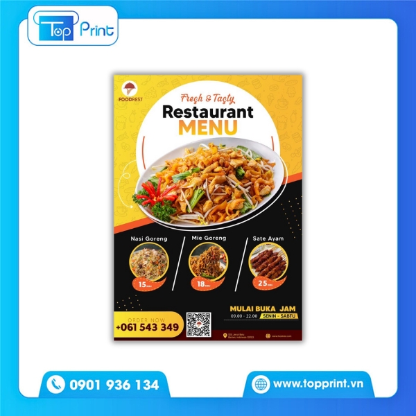 Mẫu tờ rơi nh&agrave; h&agrave;ng hiện đại, bố cục bắt mắt