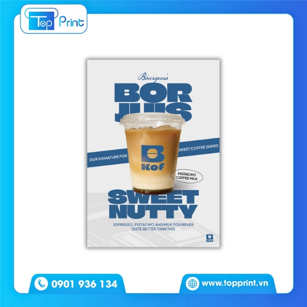 Mẫu tờ rơi quán cà phê nhỏ xinh, dễ thương