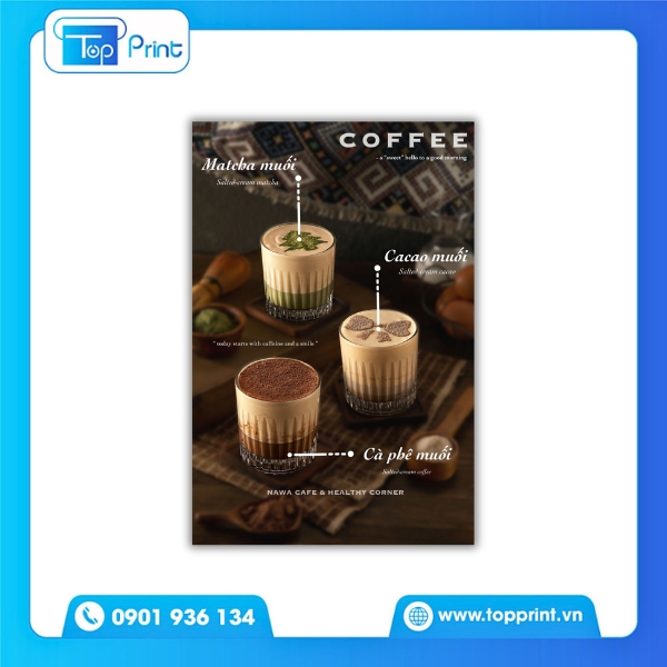 Mẫu tờ rơi quán cà phê độc đáo, thu hút mọi ánh nhìn