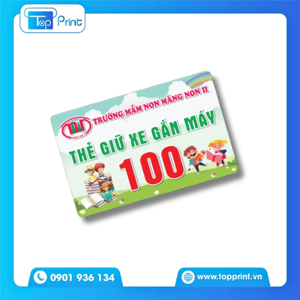 Mẫu thẻ giữ xe in nhanh trong ngày, phục vụ nhu cầu gấp