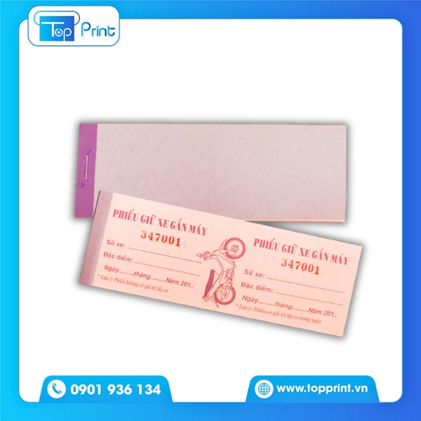 Mẫu thẻ giữ xe in offset số lượng lớn tiết kiệm chi phí