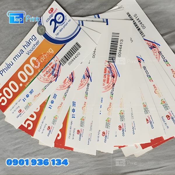 Mẫu voucher si&ecirc;u thị giảm gi&aacute; 10% sang trọng