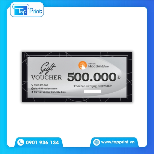 Mẫu voucher si&ecirc;u thị đẹp, nổi bật tại Topprint&nbsp;