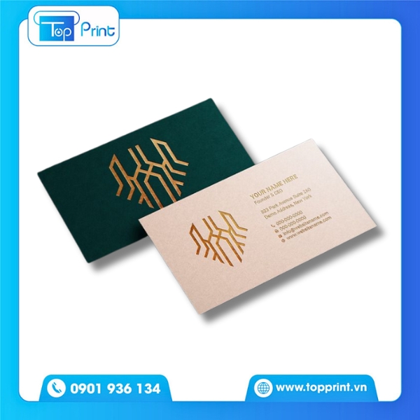 Mẫu Card Visit &Eacute;p Kim Cho Spa &ndash; Thẩm Mỹ
