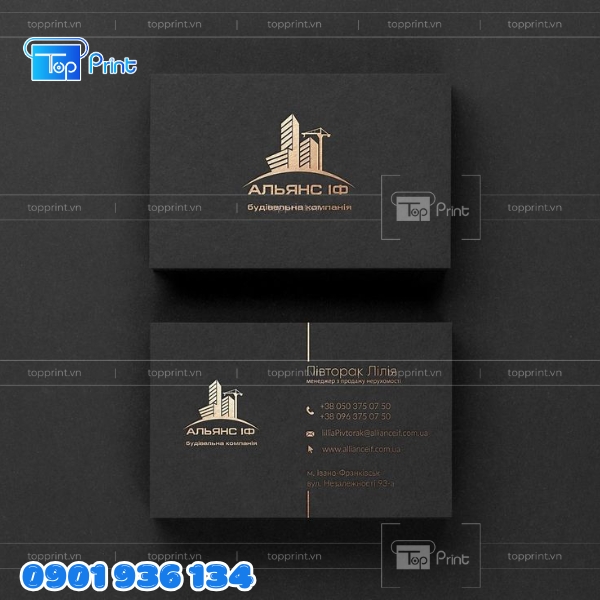 Mẫu Card Visit &Eacute;p Kim Phong C&aacute;ch Ch&acirc;u &Acirc;u