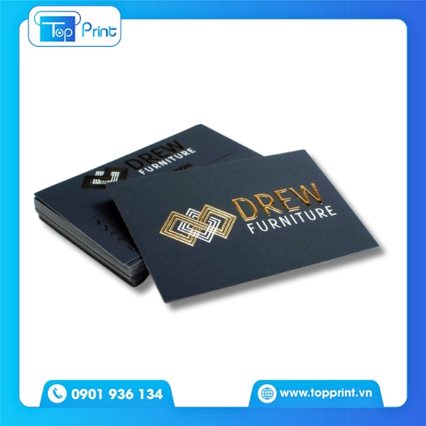Mẫu Card Visit &Eacute;p Kim Hai Mặt Chuy&ecirc;n Nghiệp