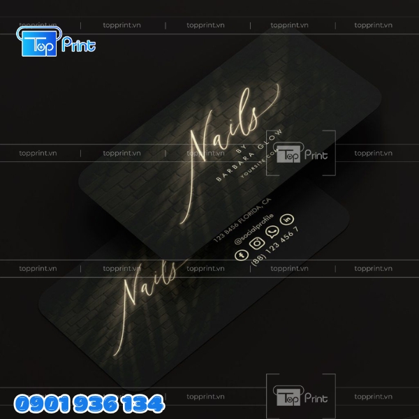 Mẫu Card Visit Nail Phong C&aacute;ch Nhật Bản