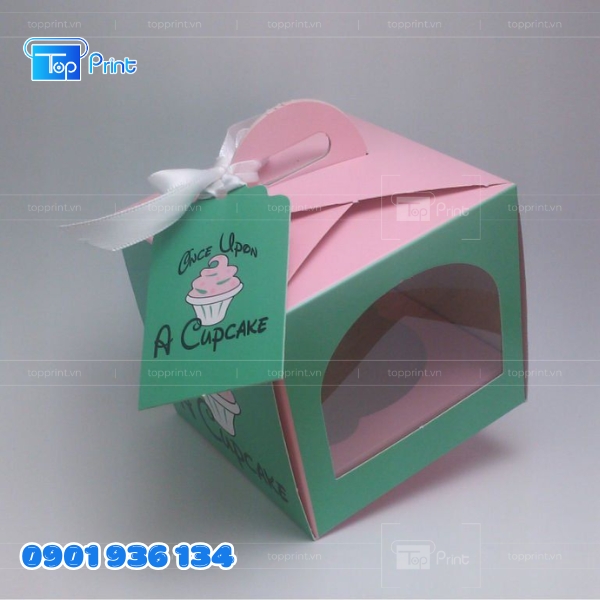 Hộp giấy đựng b&aacute;nh sinh nhật đẹp mắt