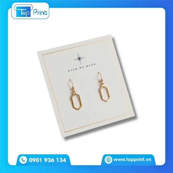 Mẫu in tag treo, thẻ treo thiết kế màu trung tính