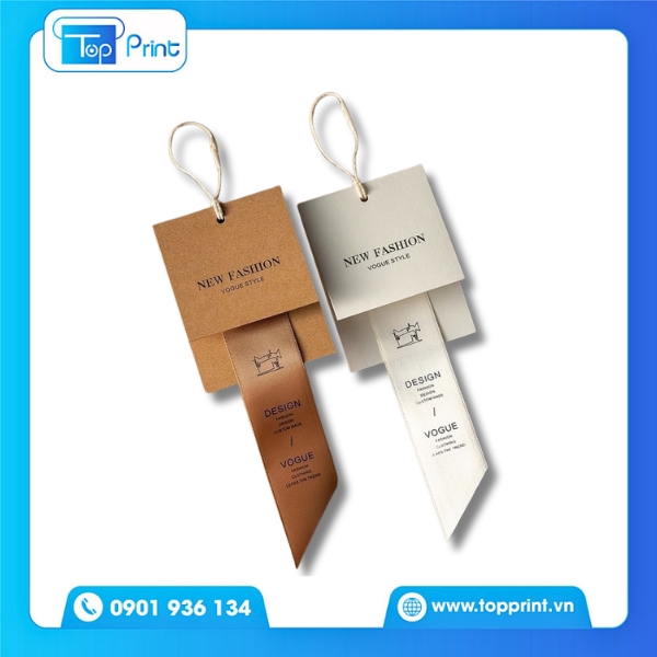 Mẫu in tag treo, thẻ treo phụ kiện thời trang