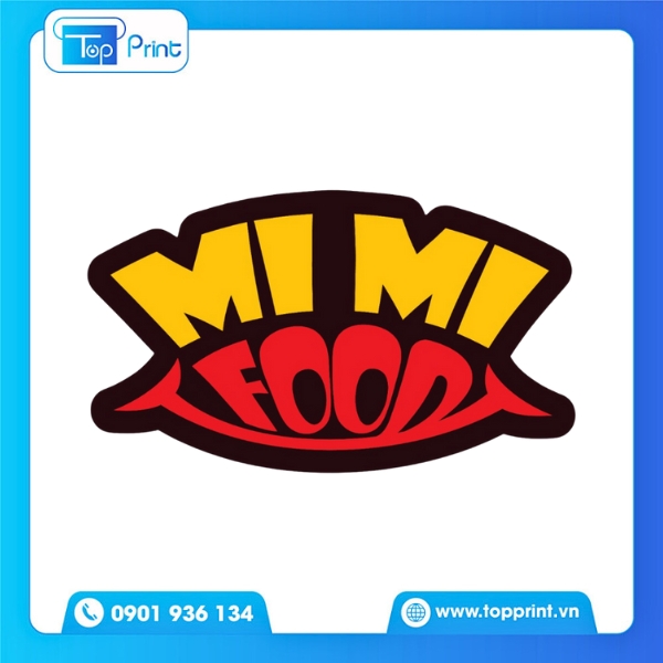 Mẫu logo ăn vặt đơn giản hiện đại