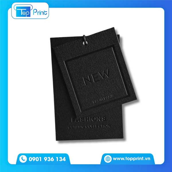 Mẫu tag giấy quần áo in theo yêu cầu logo