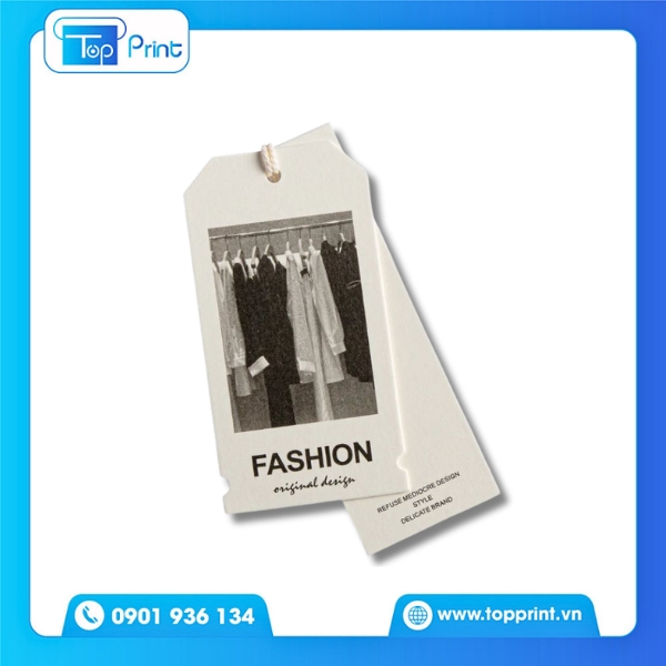 Mẫu tag giấy quần áo in theo mẫu thiết kế riêng