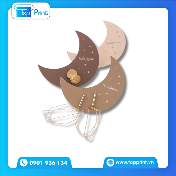 Mẫu tag giấy treo b&ocirc;ng tai thiết kế tinh giản